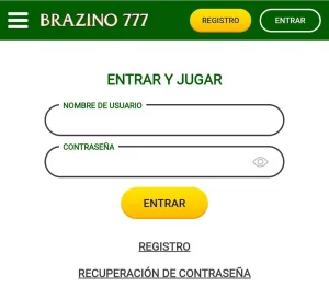 Entrar a tu cuenta en Brazino777 casino